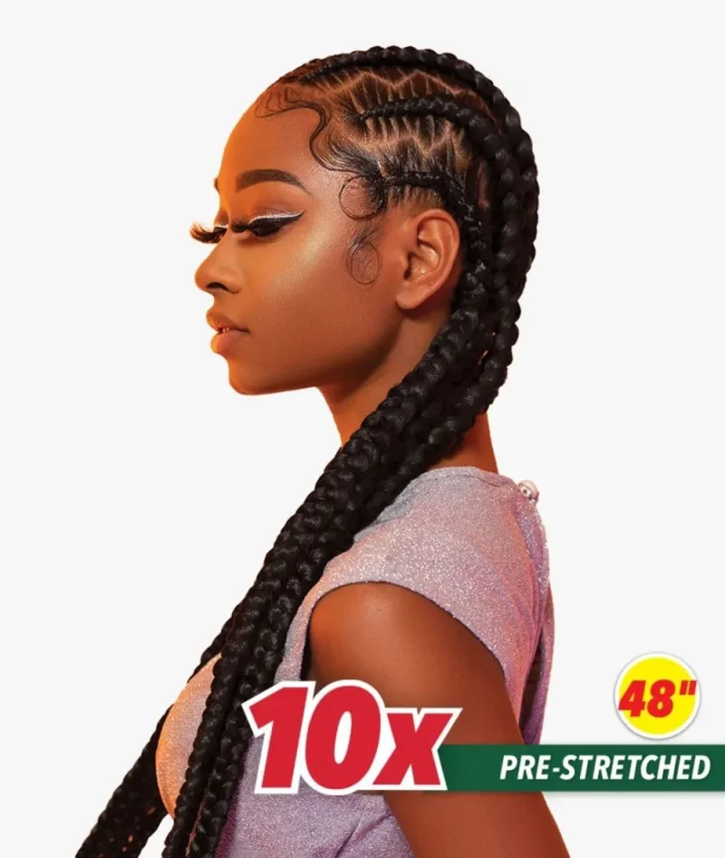 10x x pression braid 48 african collection pre stretched