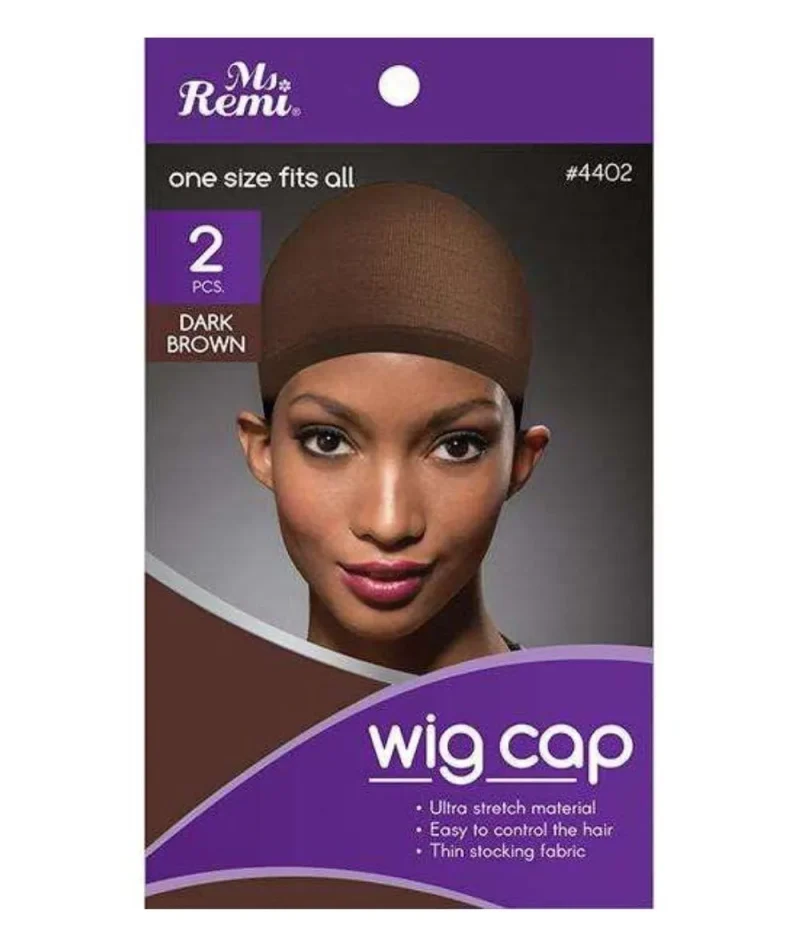 2 pack dark brown wig cap 4402 easy returns