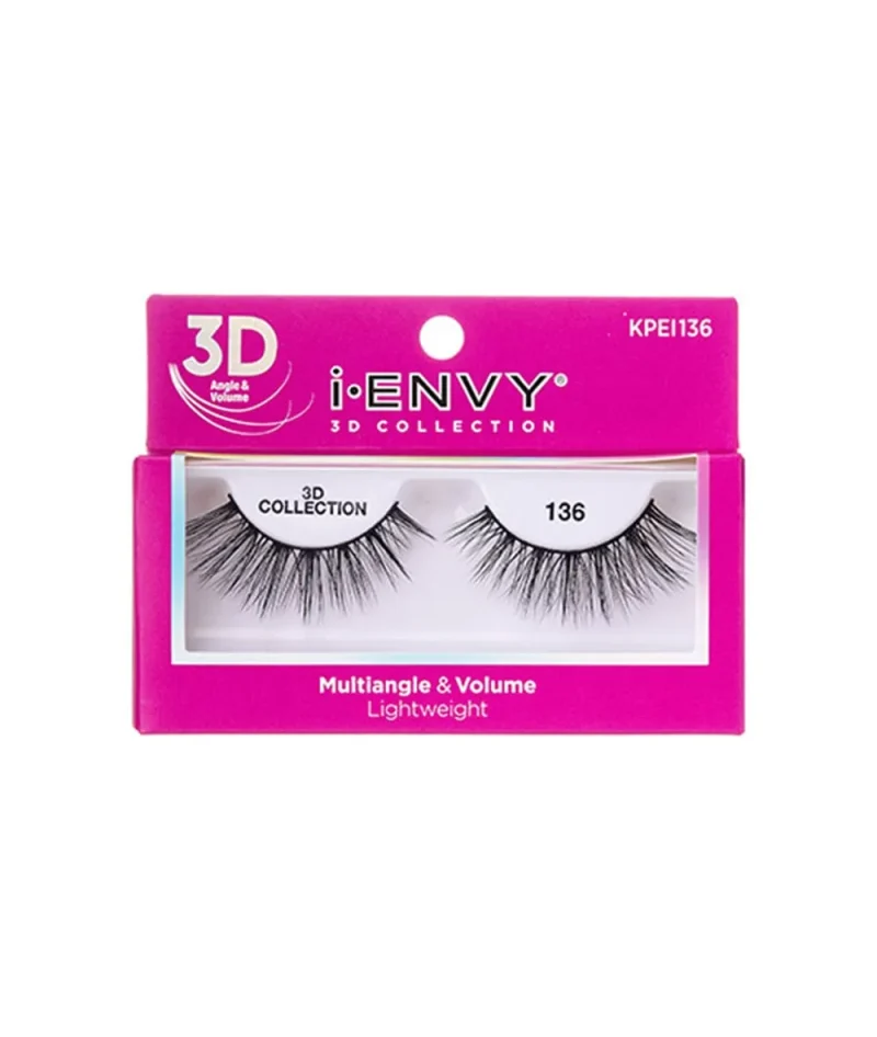 3d i envy eyelashes kpei136 natural look reusable