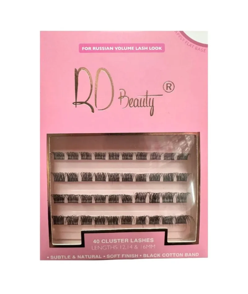 40 pack cluster lashes rd beauty