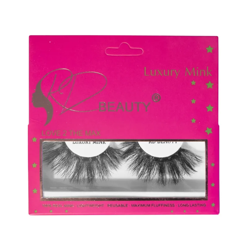 6d mink lash set by rd beauty