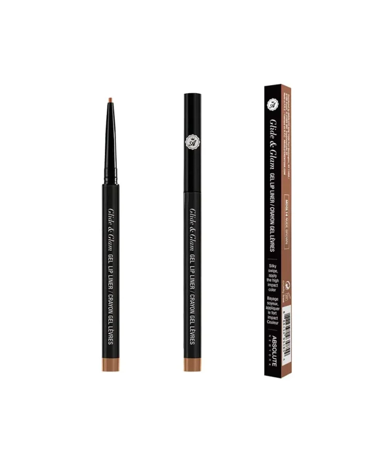 absolute new york glide glam gel lip liner 0 12g mdgl