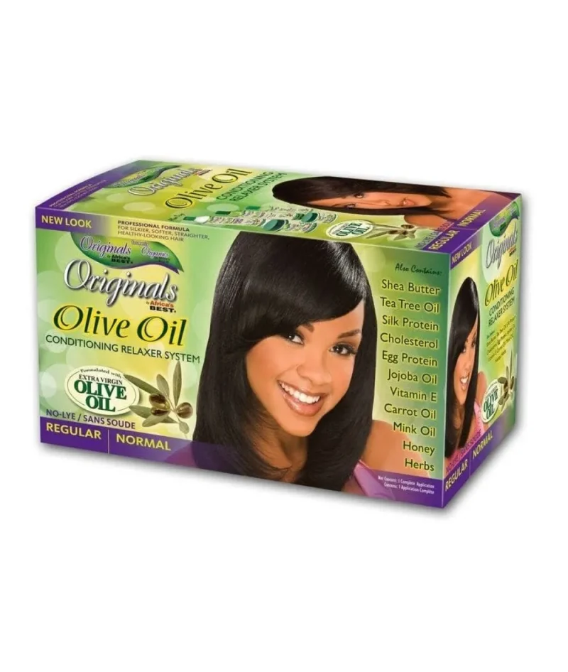 africa s best olive oil relaxer kit natural regular