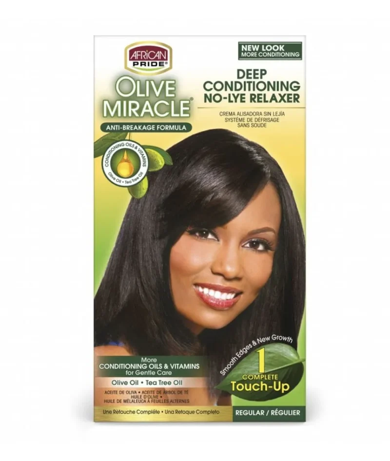 african pride olive miracle no lye relaxer touch up kit