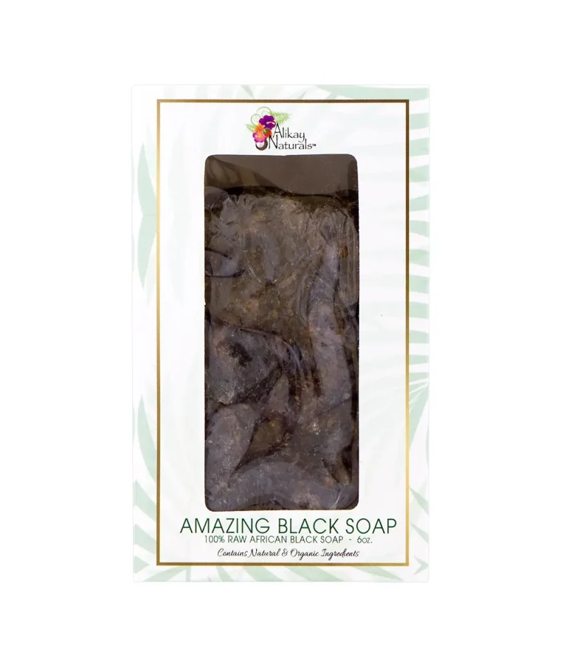 alikay naturals black soap 6oz deep cleansing nourishing