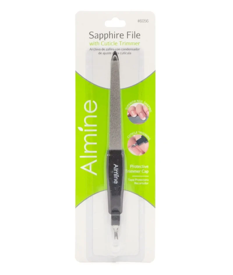 almine sapphire cuticle trimmer file 6056