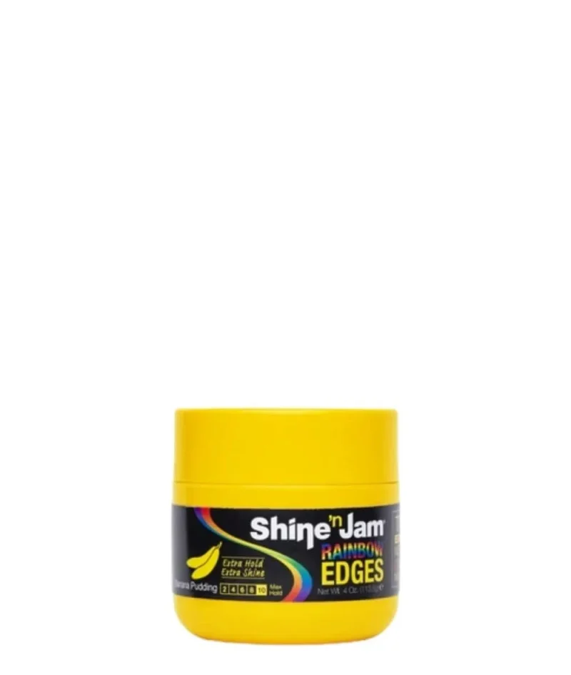 ampro shine n jam extra hold hair gel banana pudding 4oz