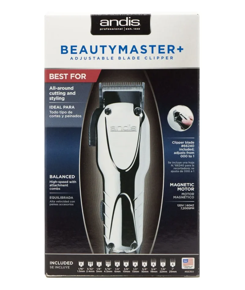 andis beauty master plus adjustable blade clipper 66360