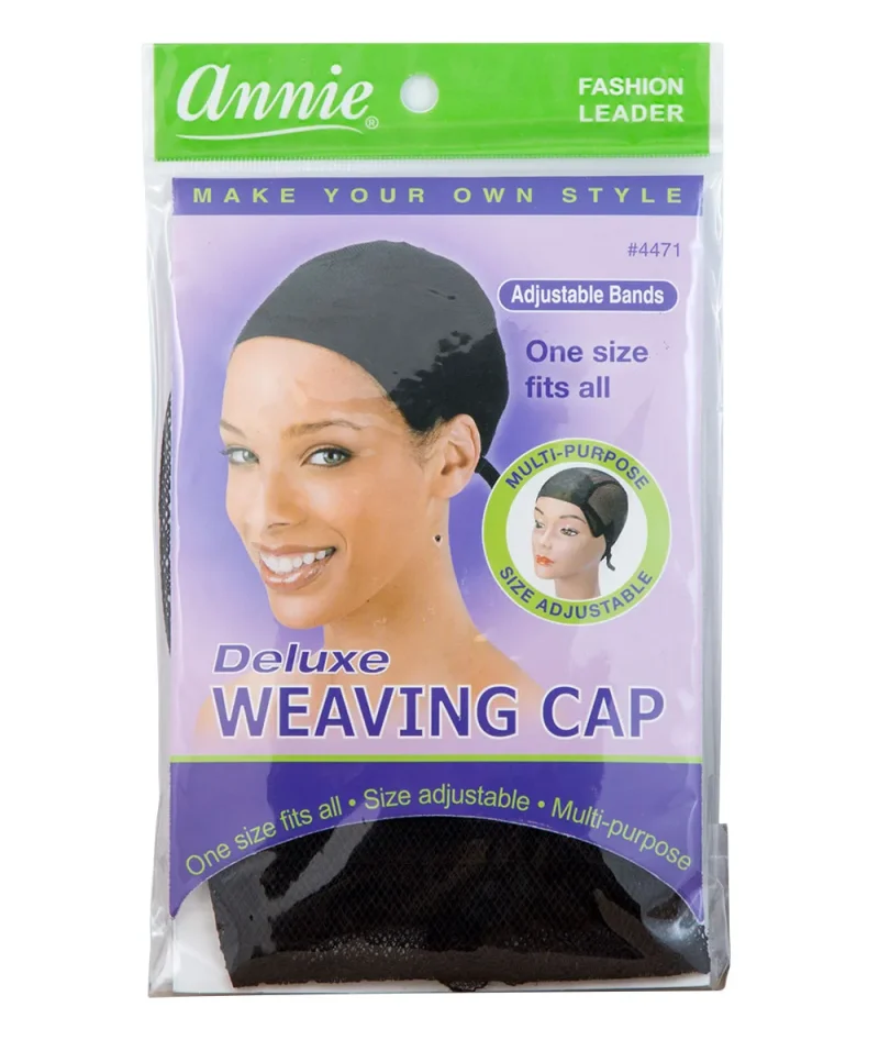 annie deluxe weaving cap black one size 4471