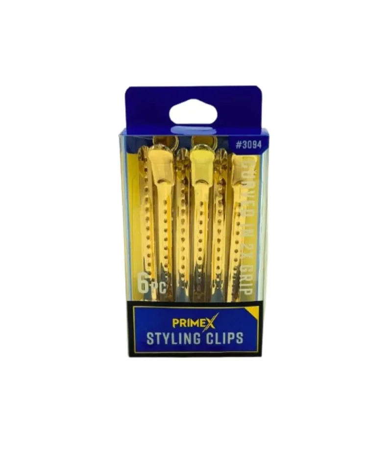 annie primex gold styling clips 6 pack 3094