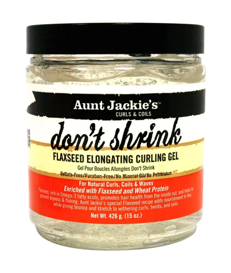 aunt jackie s 15oz flaxseed elongating curling gel don t shrink