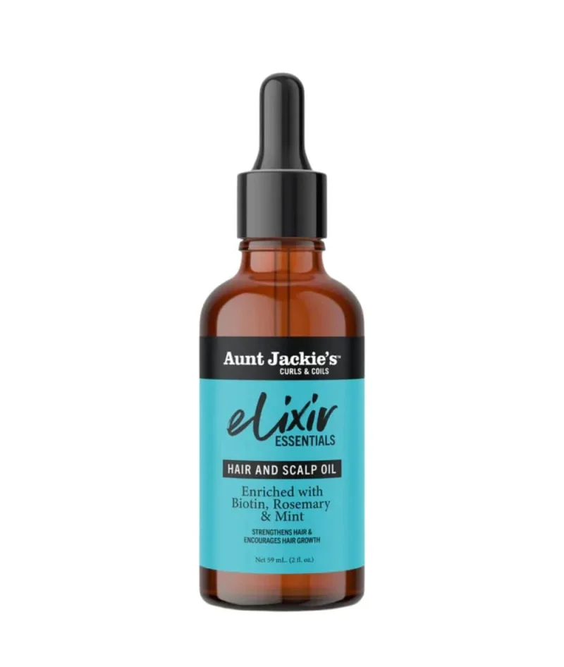 aunt jackie s elixir hair scalp oil biotin rosemary mint 2oz