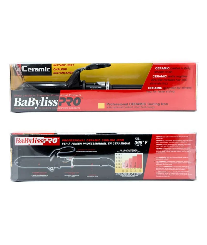 babyliss pro ceramic curling iron professional quality