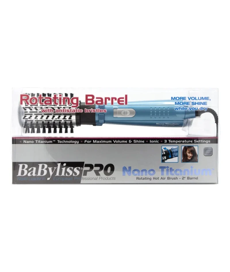 babyliss pro nano titanium rotating air brush 2 barrel