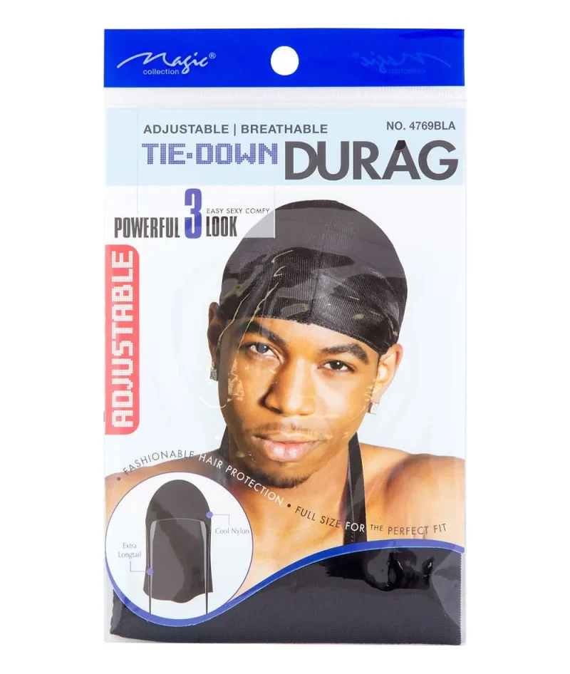 black magic tie down durag 4769blk ultimate magic collection