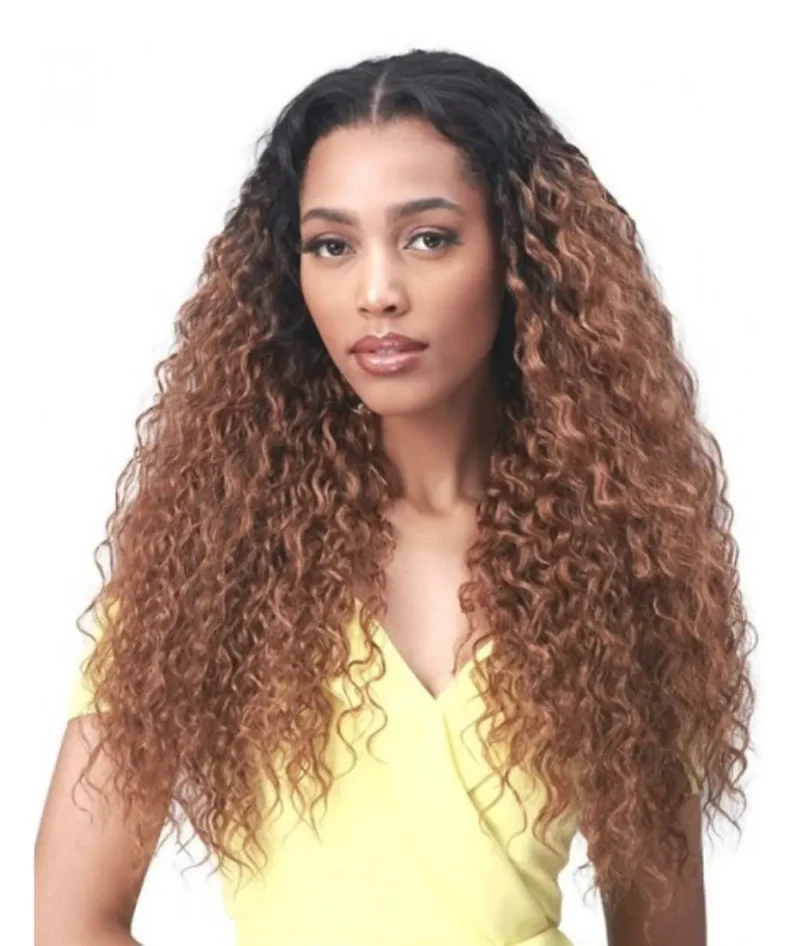 bobbi boss 7 piece beach curl clip in hair extensions set