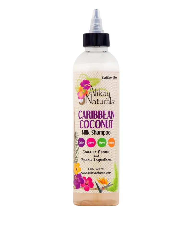 caribbean coconut milk shampoo 8oz by alikay naturals