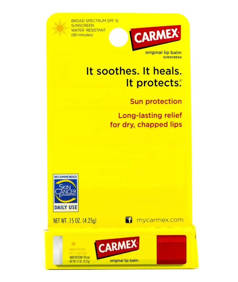 carmex classic lip balm spf 15 0 15 oz moisturizing formula