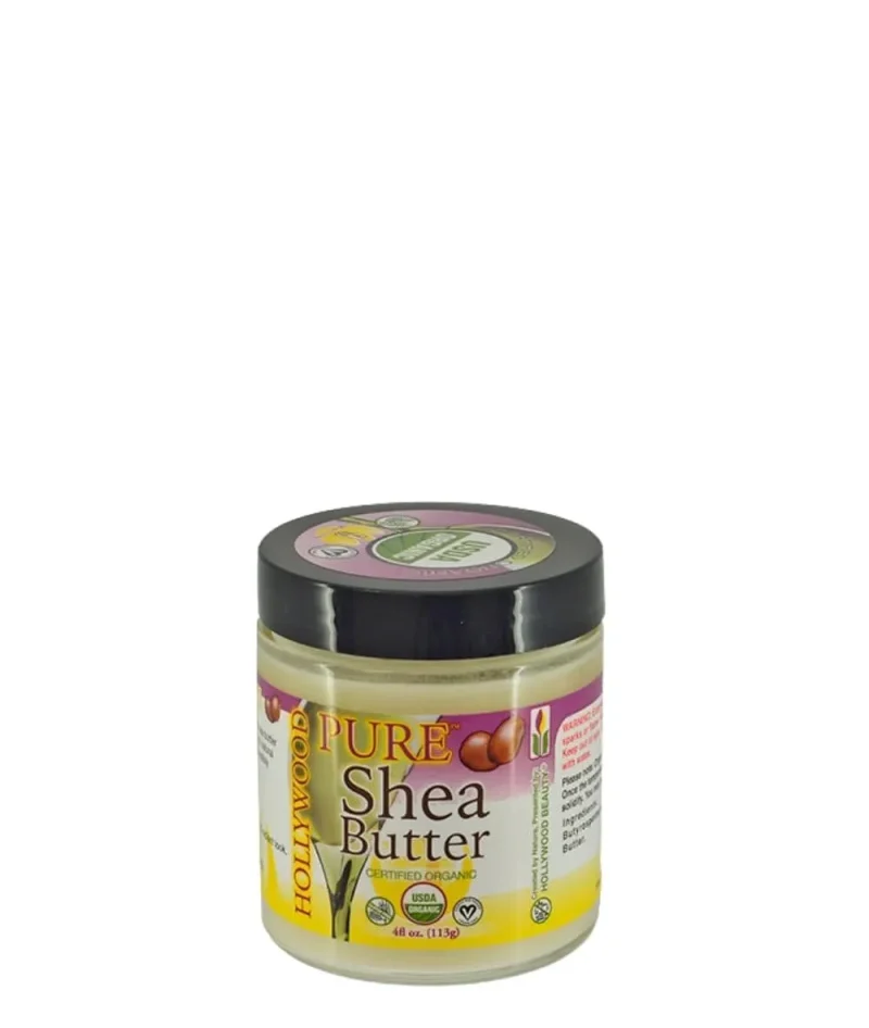 certified organic shea butter 4oz hollywood beauty