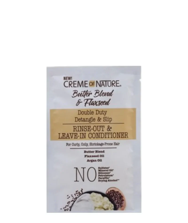 creme of nature butter blend conditioner packet rinse out leave in