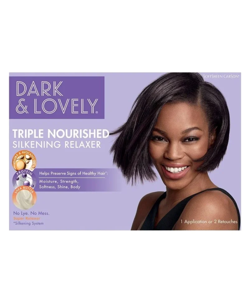 dark and lovely shea moisture 5 no lye relaxer kit