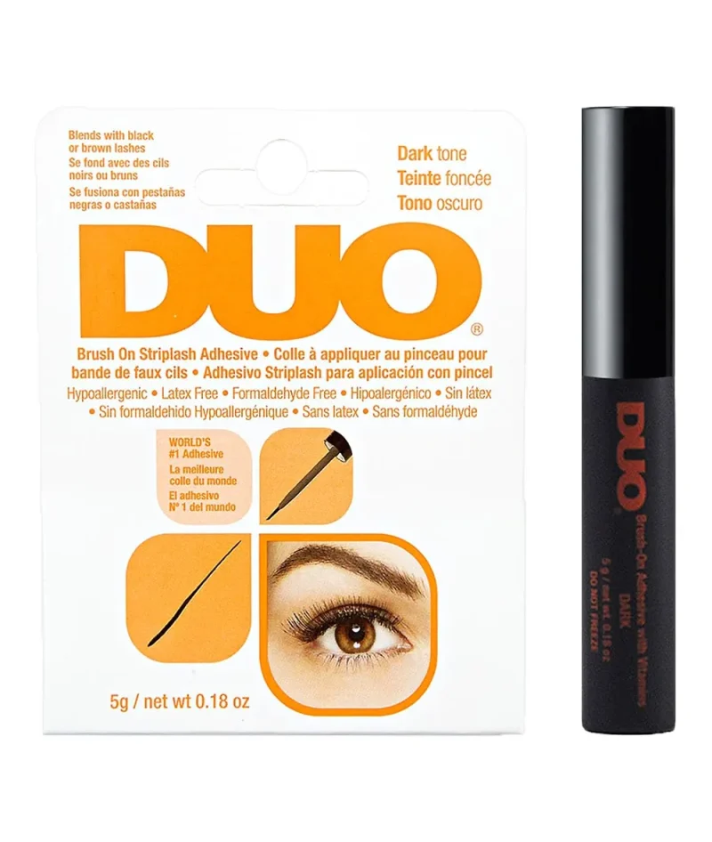 dark strip lash adhesive 0 18 oz duo brush on