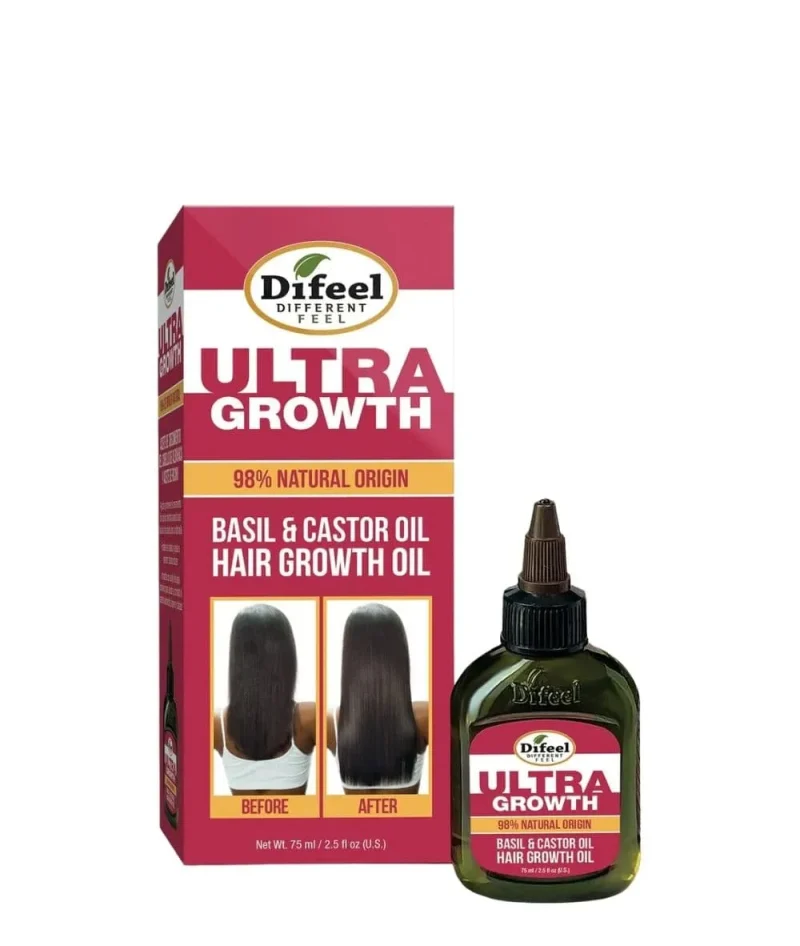 difeel basil castor hair oil 2 5oz for ultra growth