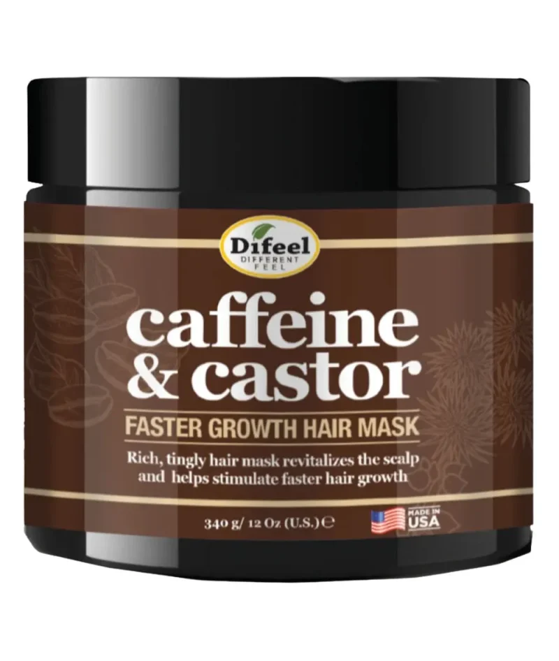 difeel caffeine castor hair growth mask 12oz