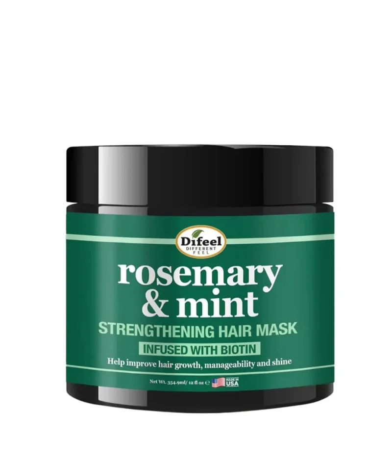 difeel rosemary mint hair mask 12oz strengthens hair