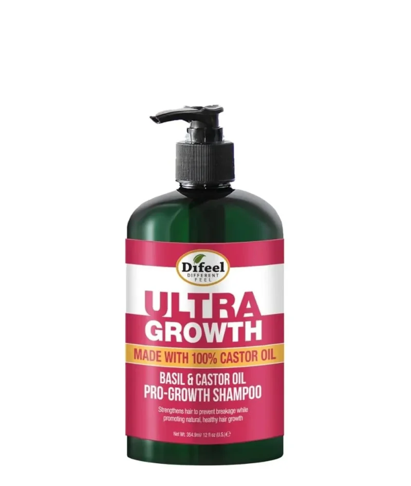 difeel ultra growth basil castor oil shampoo 12oz