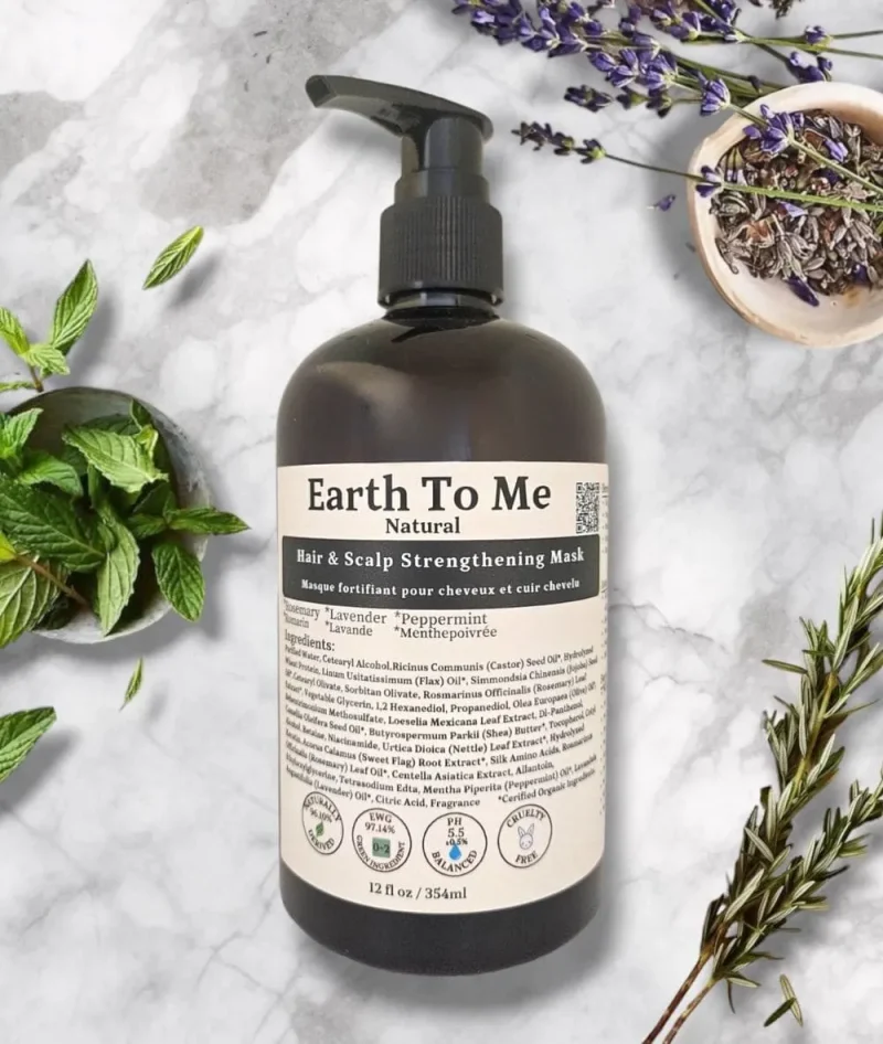 earth to me hair scalp strengthening mask 12oz