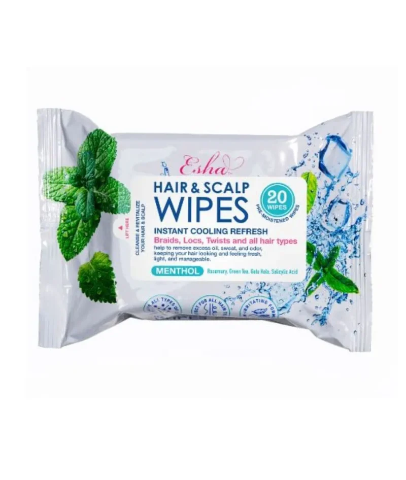 esha 20 pack hair scalp cleansing wipes