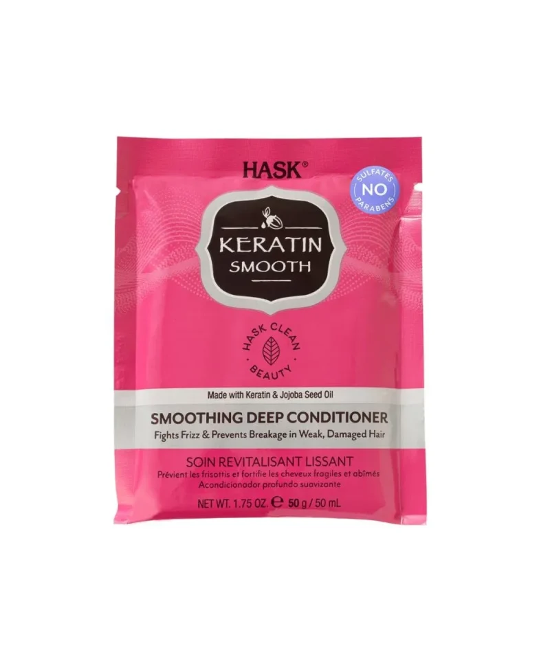 hask keratin smoothing deep conditioner 1 75oz hair repair