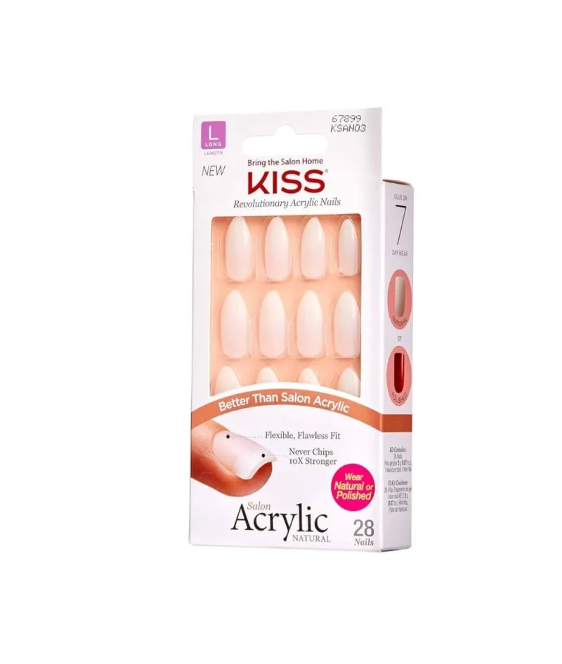 kiss 28 piece acrylic nail kit ksan