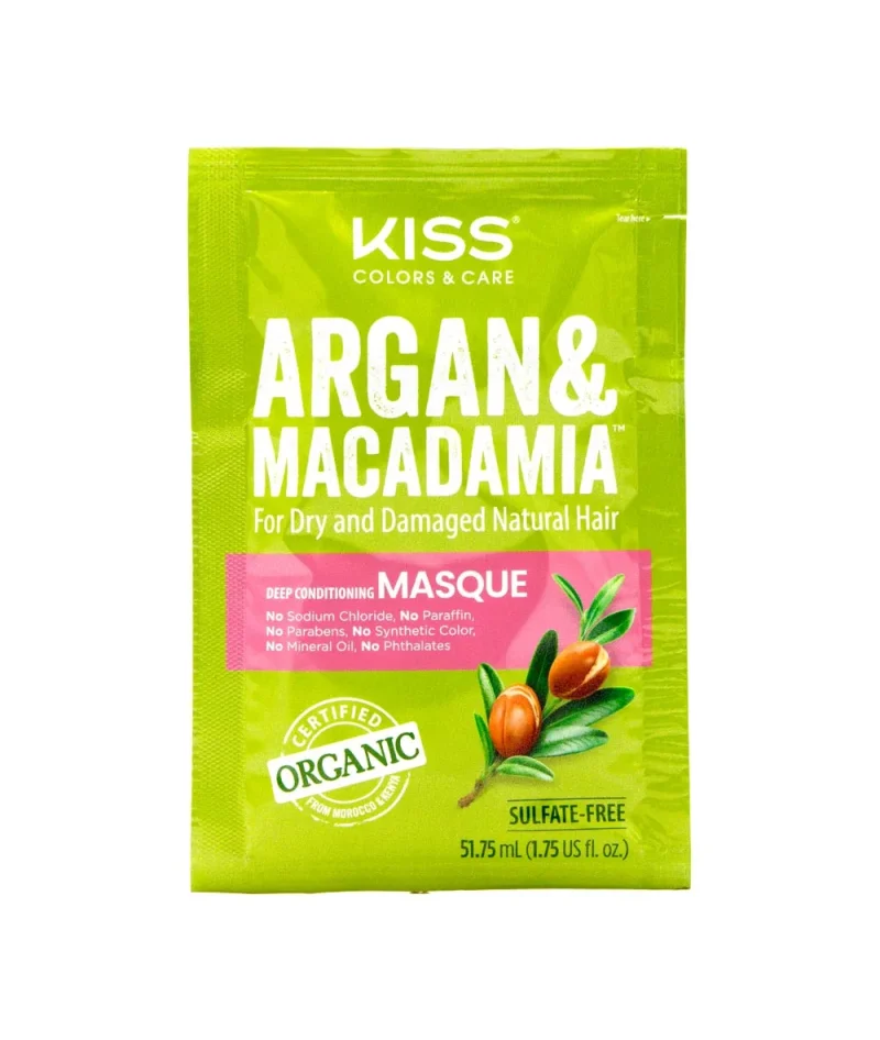 kiss colors care argan macadamia deep conditioner 1 75oz