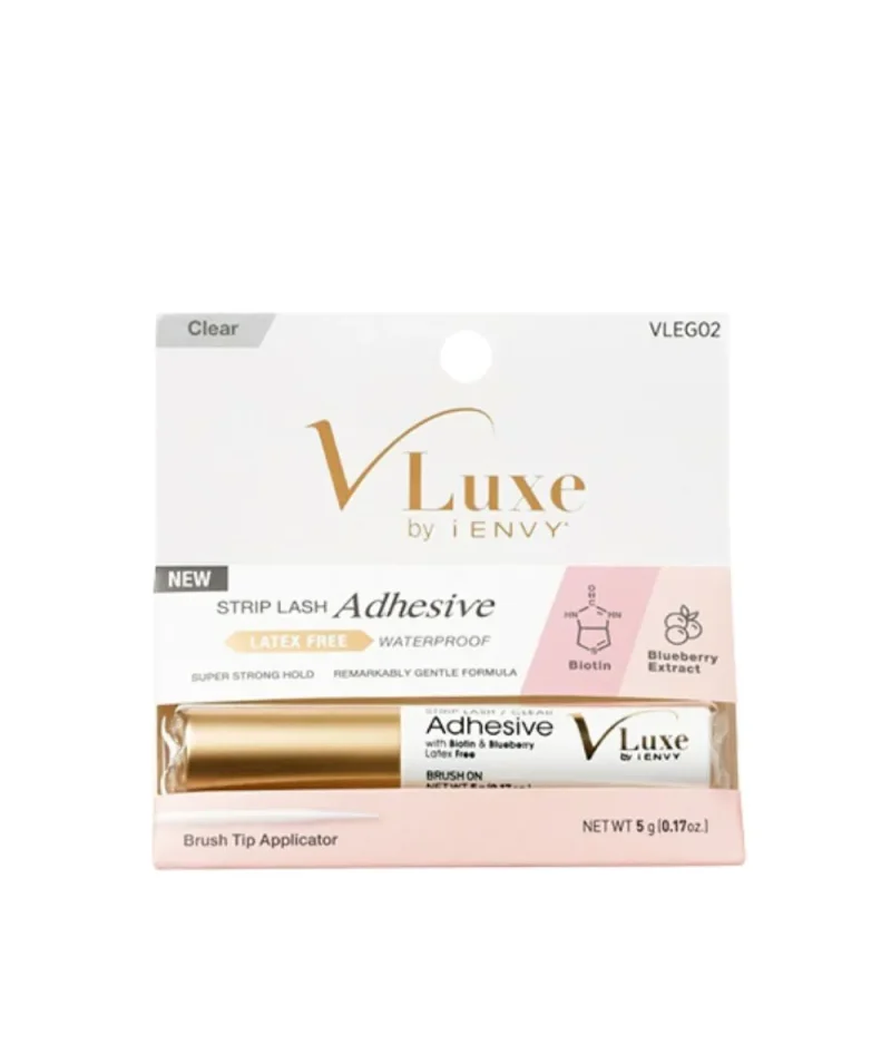 kiss i envy v luxe clear biotin strip lash glue vleg02