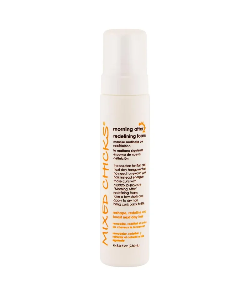 mixed chicks 8oz redefining foam perfect for curly hair morning after styling