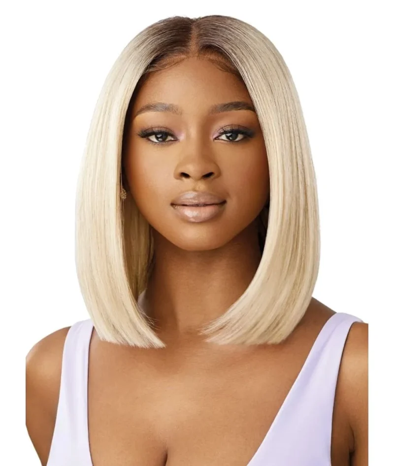 outre airtied 12 natural yaki hand tied lace front wig