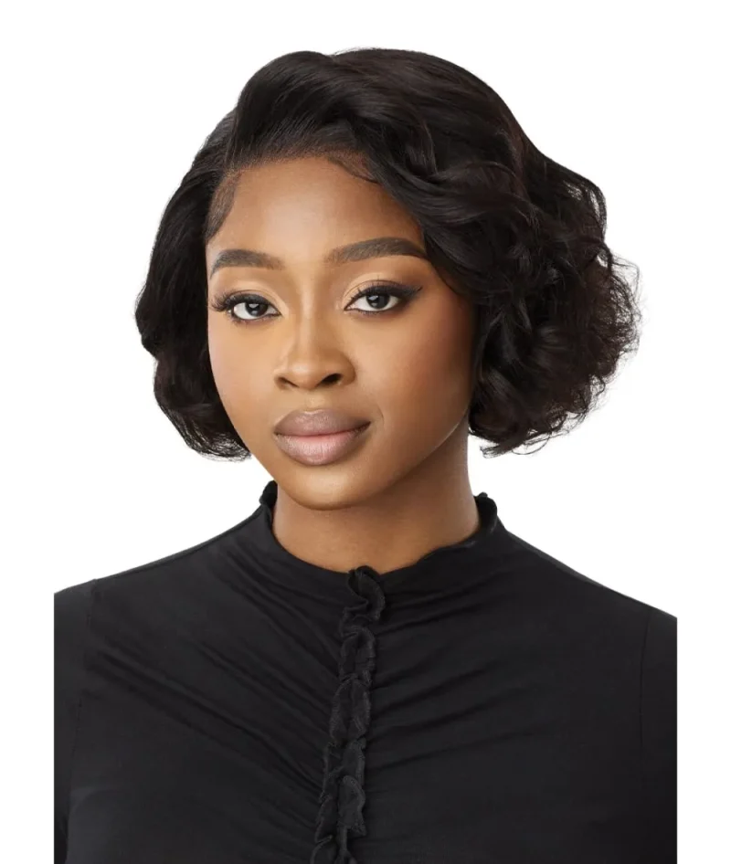 outre mytresses 13x4 black label wavy bob lace front wig