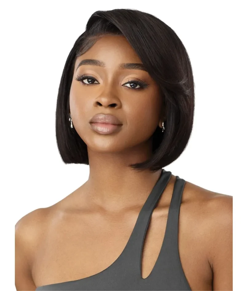 outre mytresses black label 13x4 virgin straight bob lace front wig