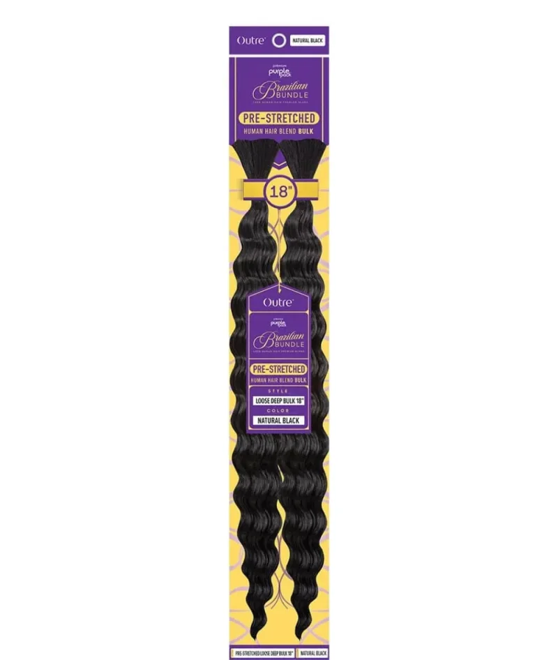 outre purple pack brazilian bundle prestretched loose deep bulk