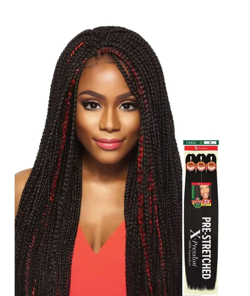 outre x pression 3x ultra braid 72 pre stretched hair