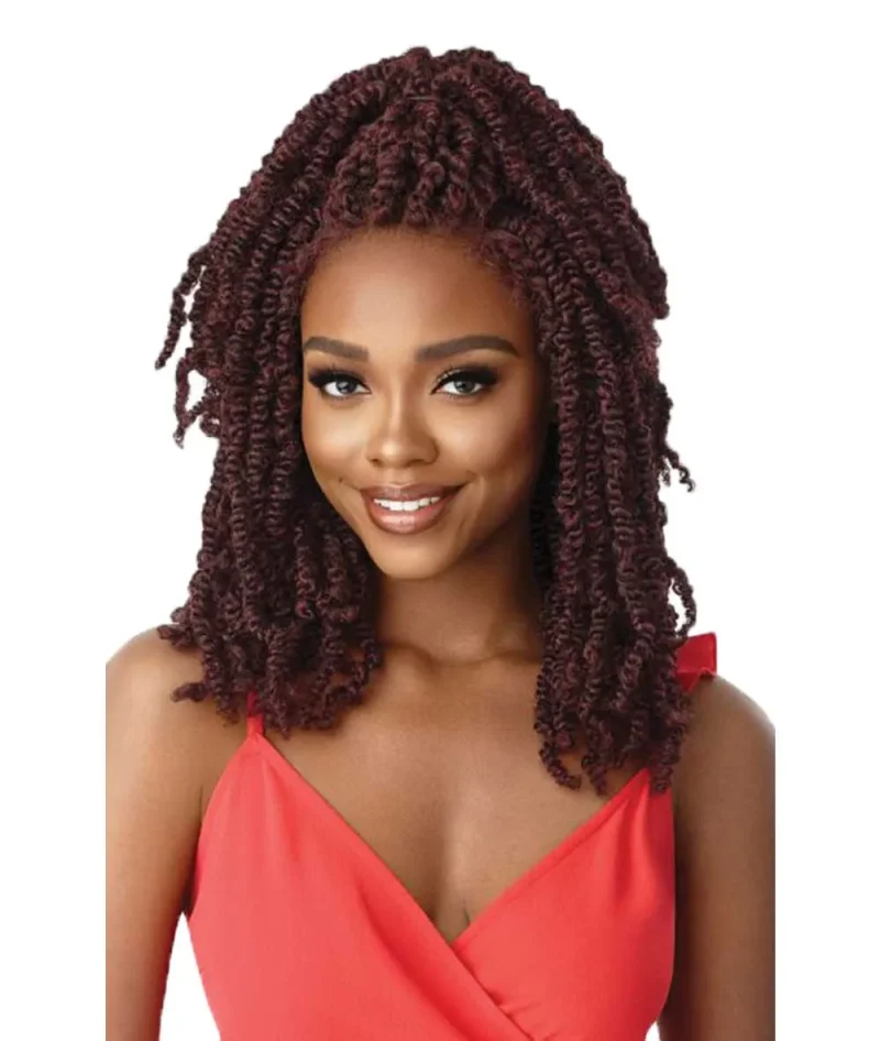 outre x pression 4x4 lace front wig wavy bomb twist 18