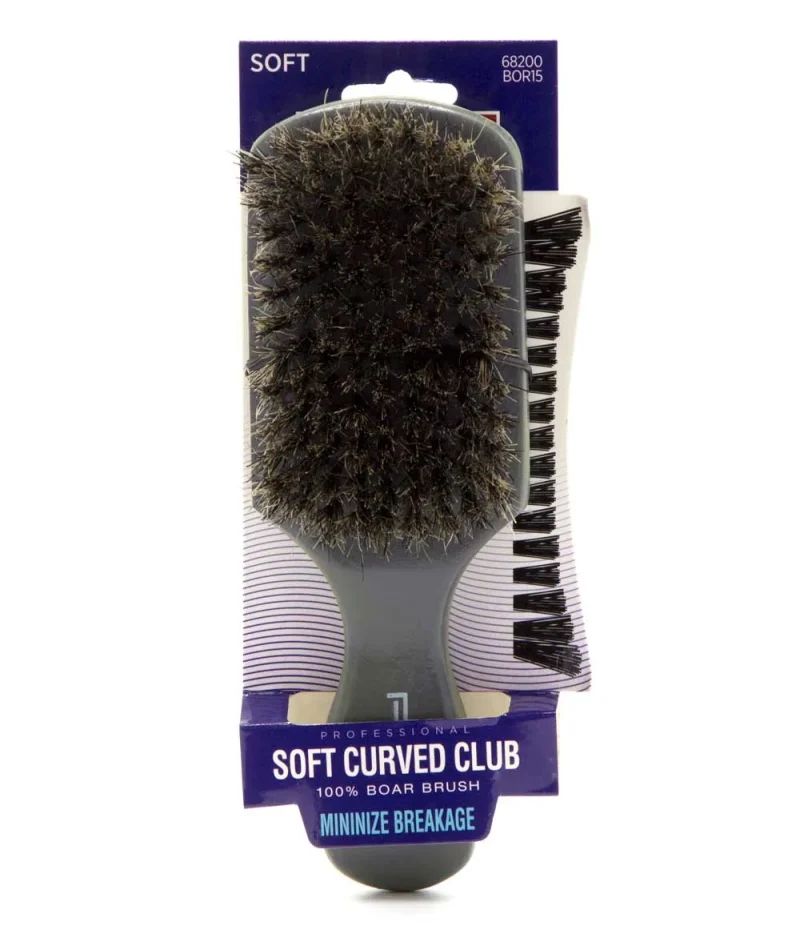 red by kiss 100 boar hair brush bor15 soft curved club minimize breakage