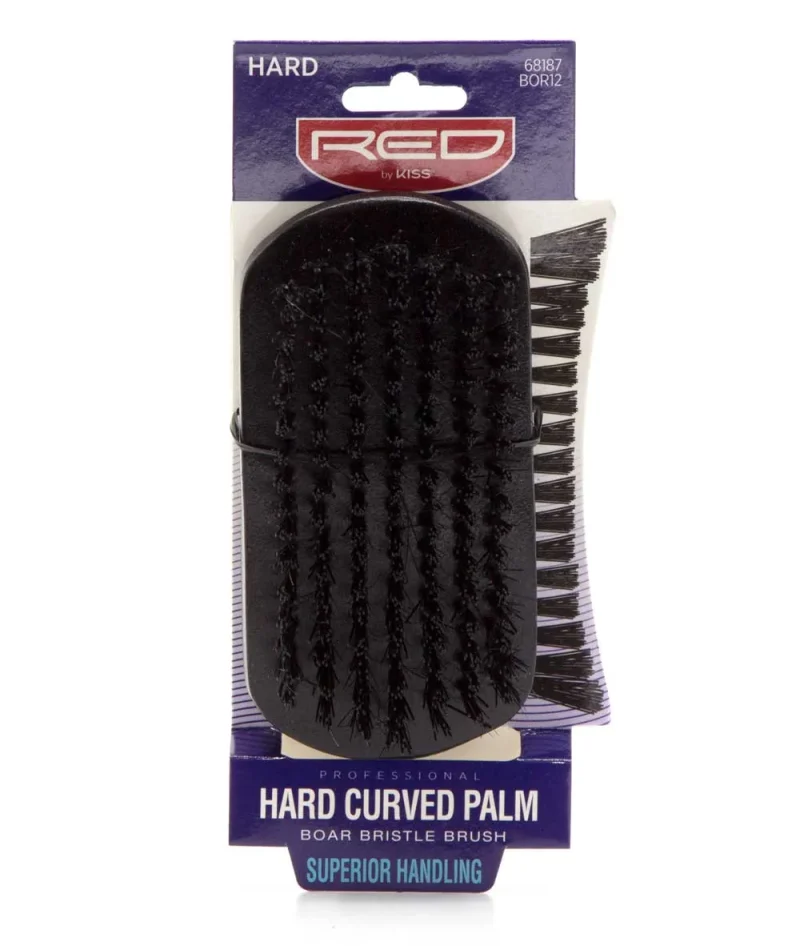 red kiss hard palm boar bristle brush superior handling bor12