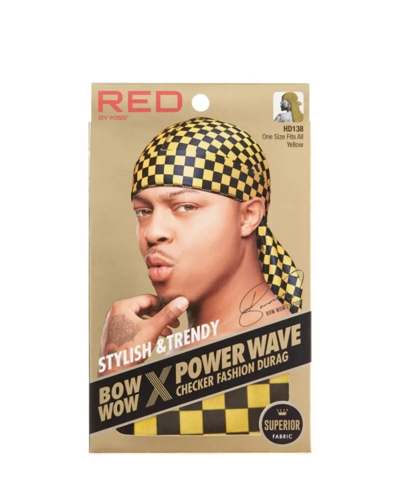 red kiss power wave durag hd stylish hair checker