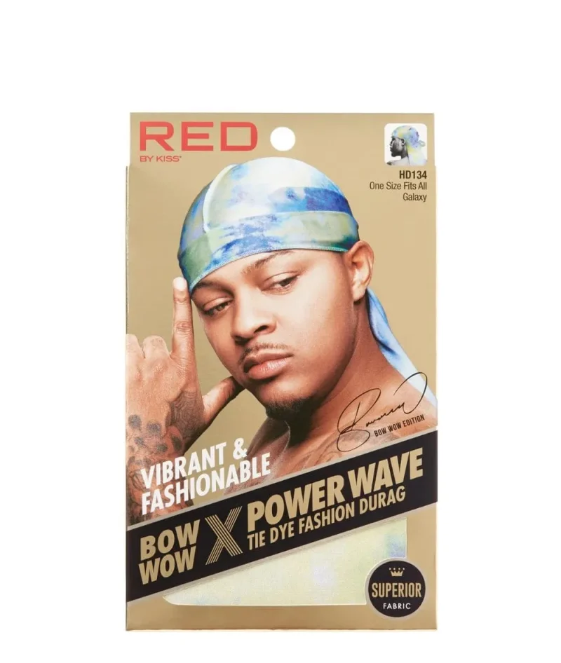 red power wave tie dye durag red by kiss