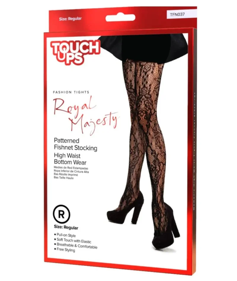 royal majesty fishnet stockings high quality patterned touch ups