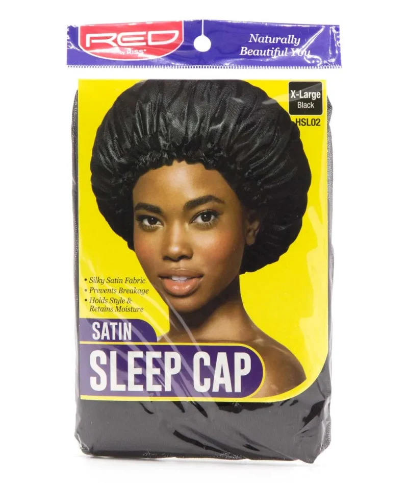 satin sleep cap red by kiss xl black comfortable headwear for sleep