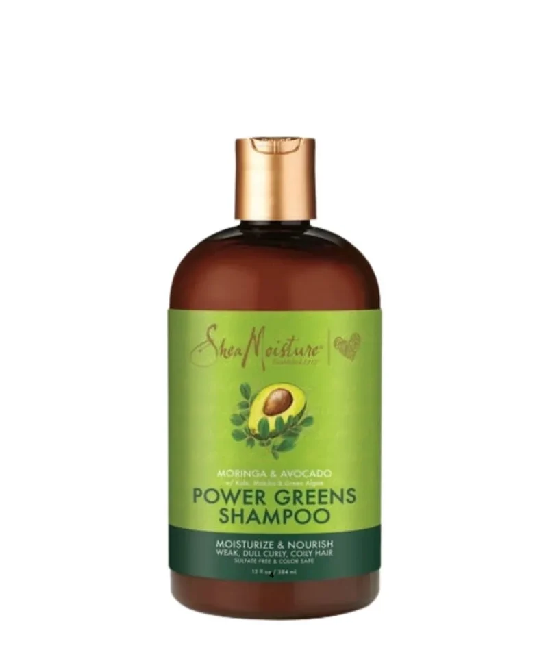 sheamoisture moringa avocado power green shampoo 384ml